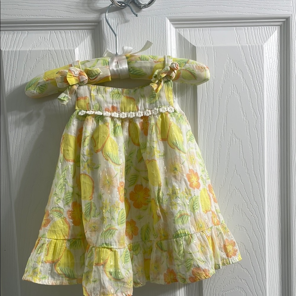 Floral Lemon Print Dress